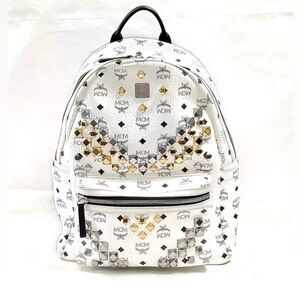 MCM Backpack White PVC